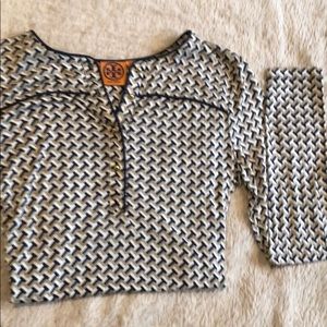 Authentic Tory Burch long sleeve blouse.